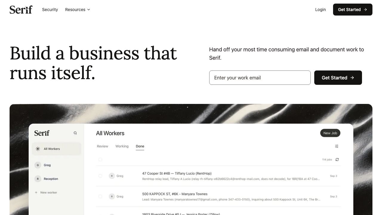 Serif.ai 网站截图