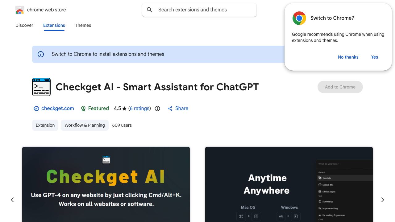 Checkget AI 网站截图