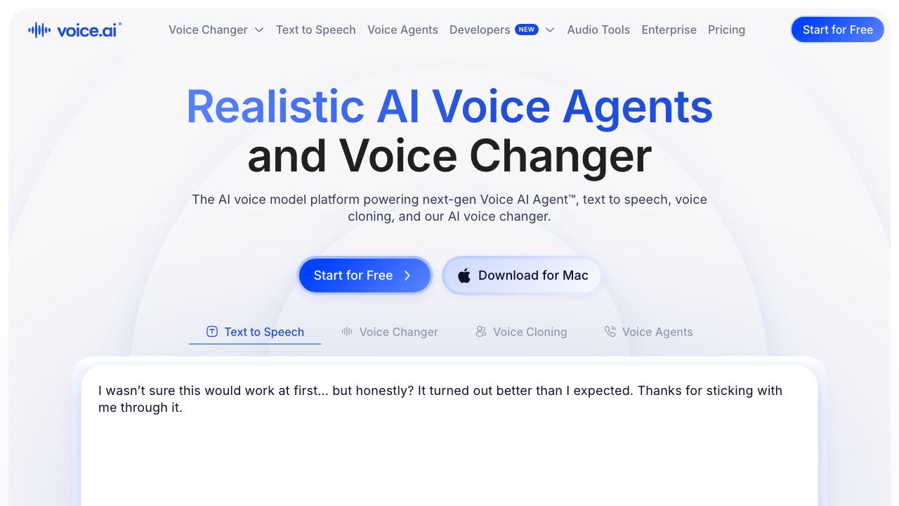 Voice AI 网站截图