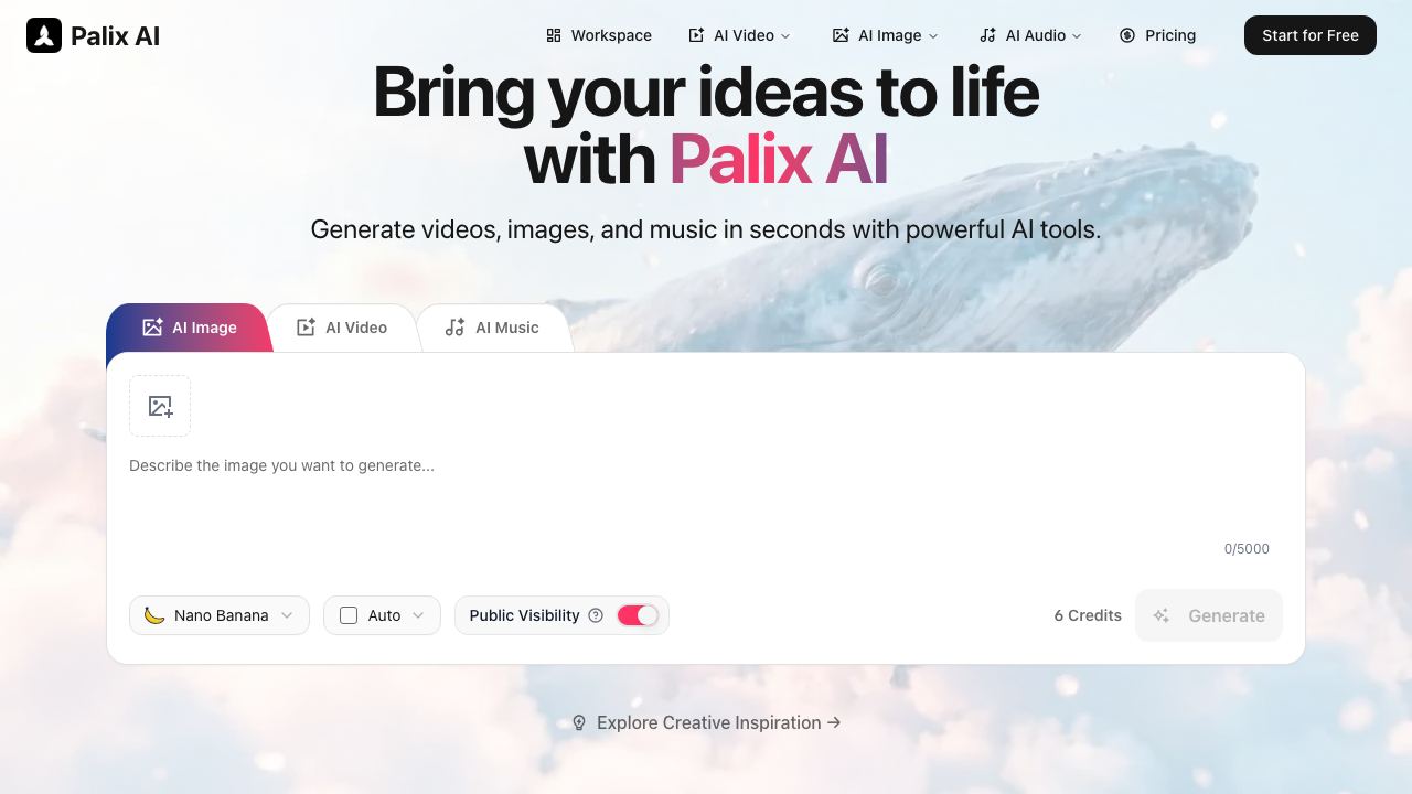 Palix AI 网站截图