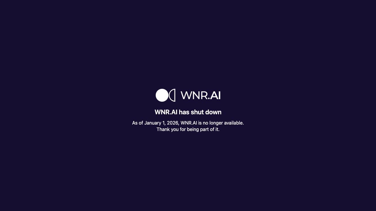 WNR.AI 网站截图