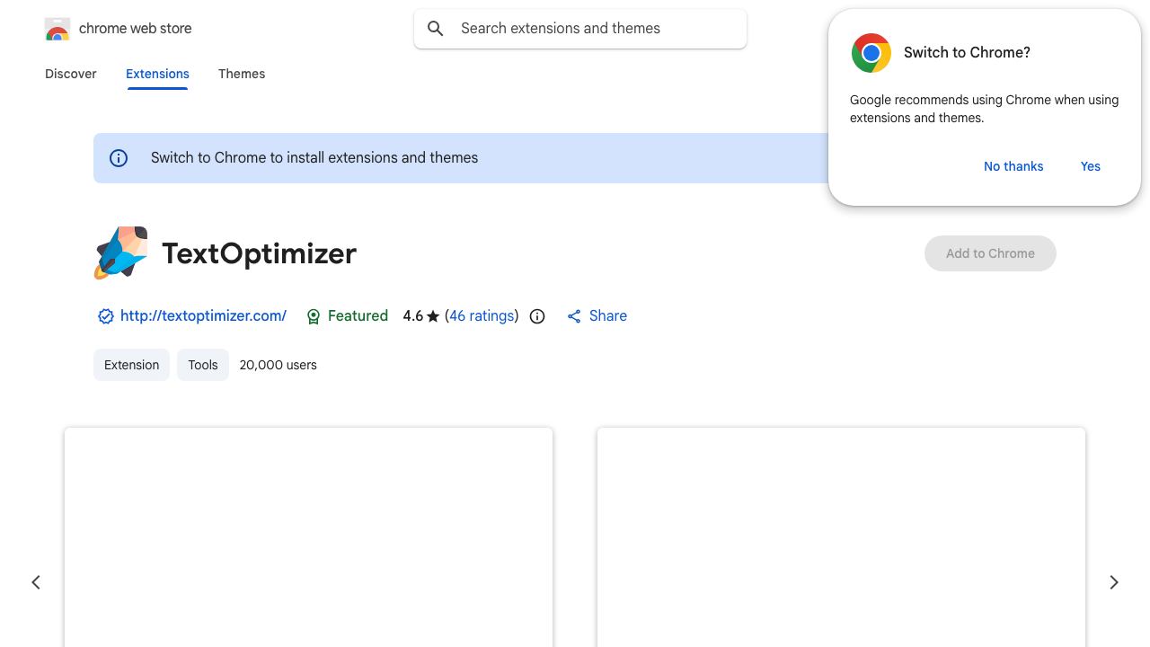 TextOptimizer 网站截图