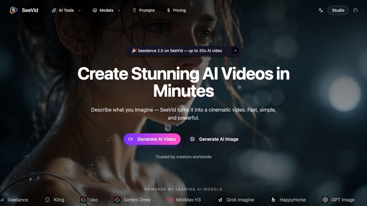 SeeVid website screenshot