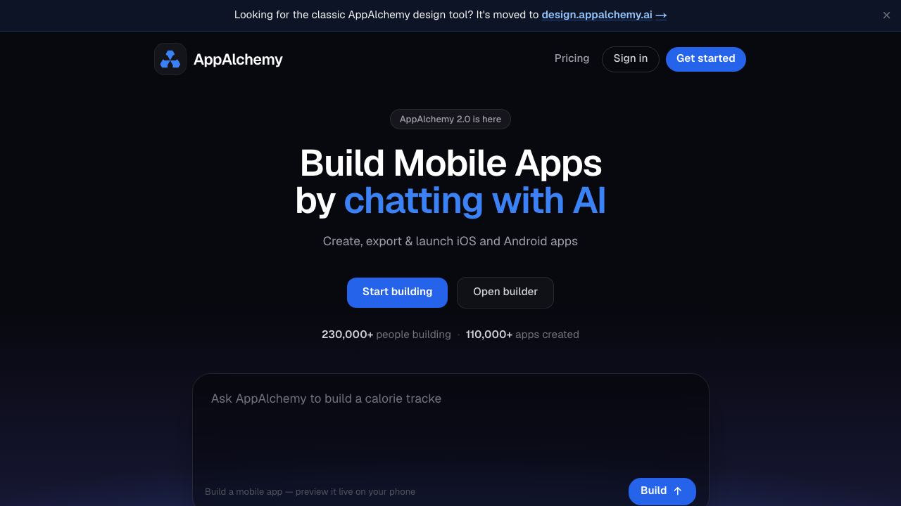 App Alchemy 网站截图