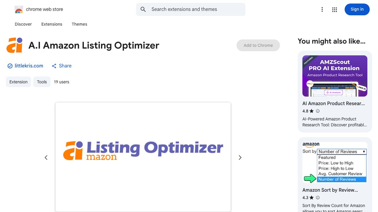A.I Amazon Listing Optimizer 网站截图