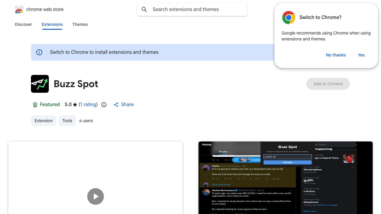 Buzz Spot 网站截图