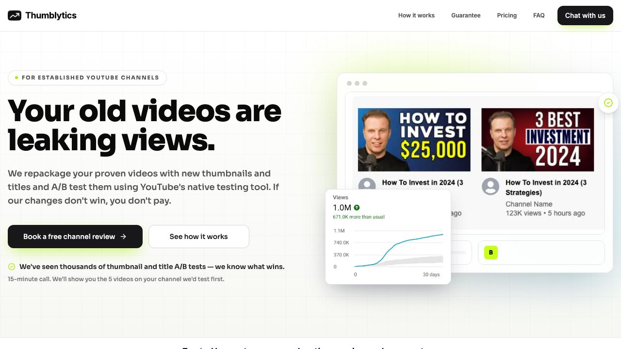 Thumblytics 网站截图