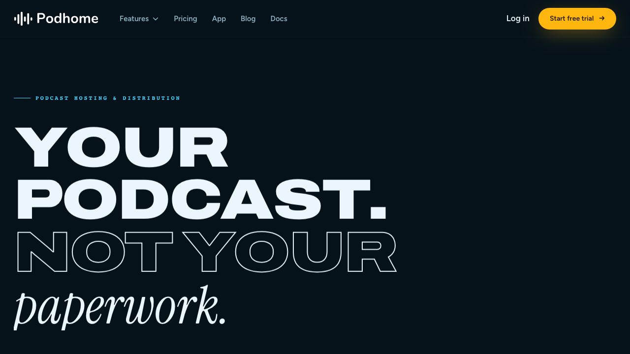 Podhome website screenshot