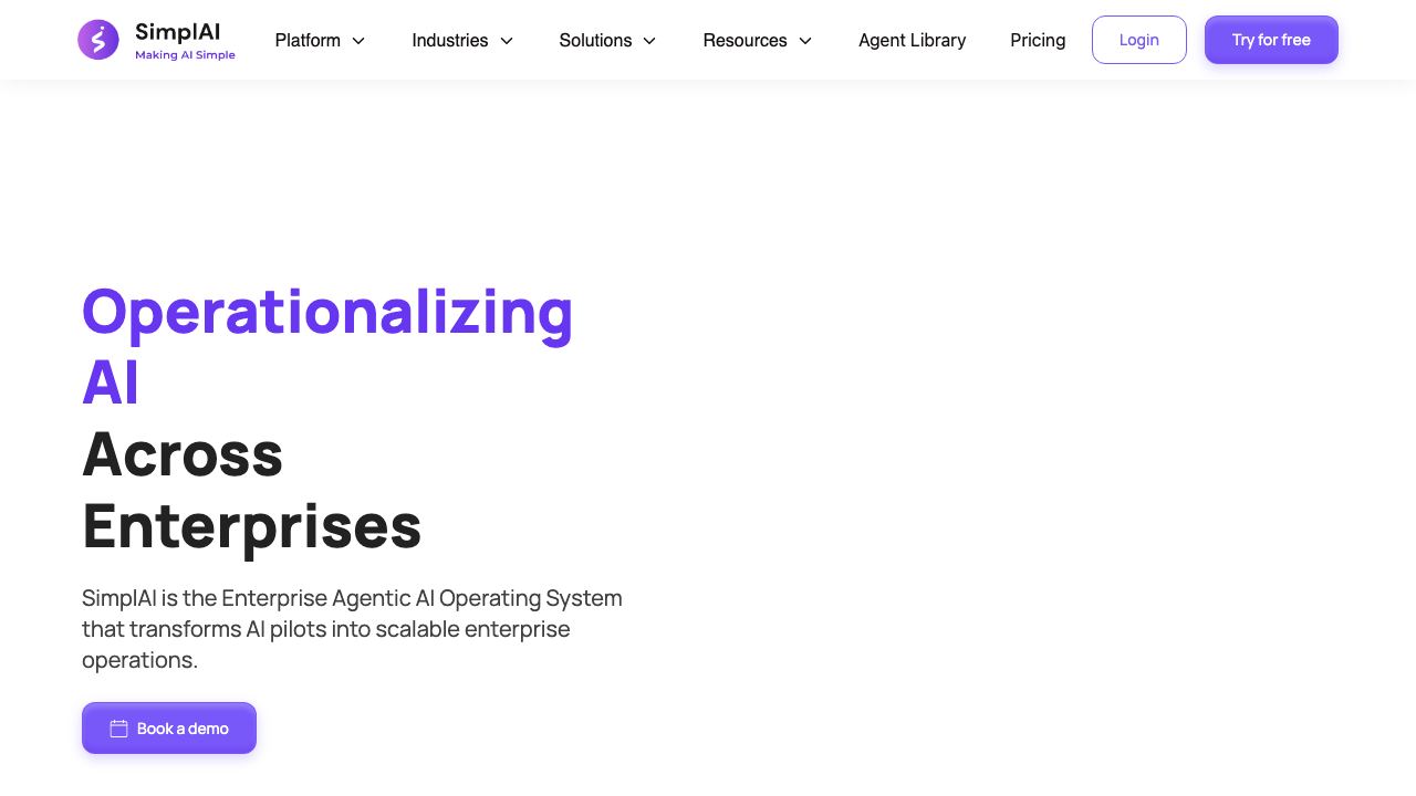SimplAI website screenshot