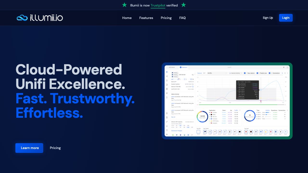 illumifi.io website screenshot