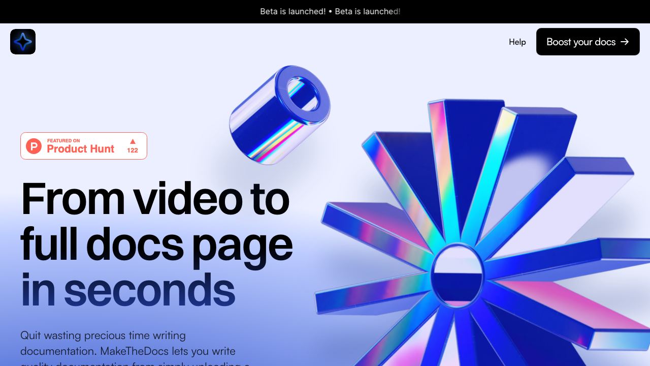 MakeTheDocs website screenshot