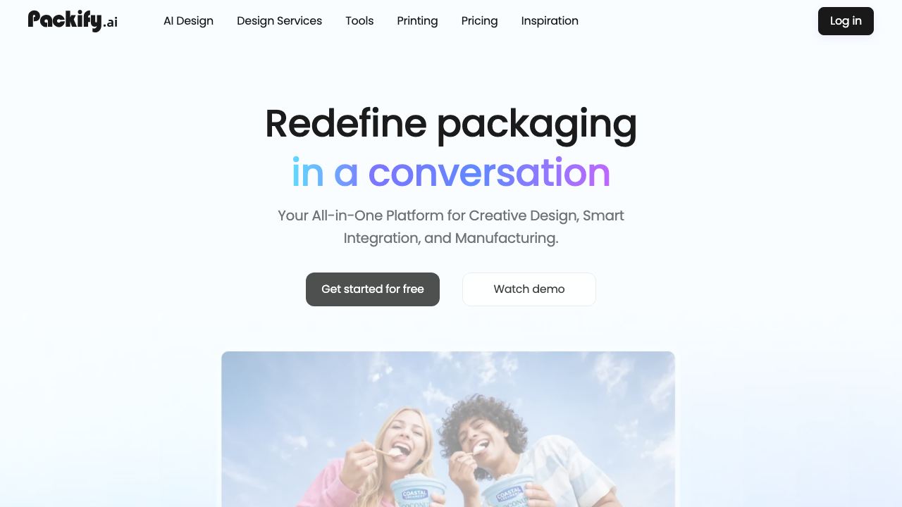 Packify.ai website screenshot