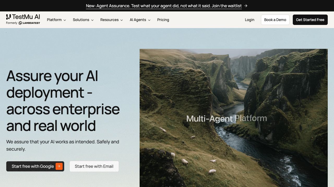 LambdaTest website screenshot