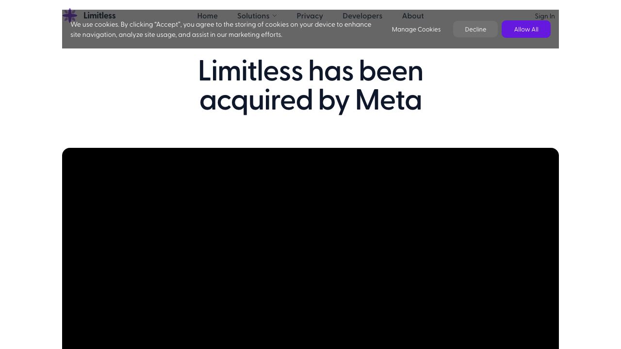 Limitless 网站截图