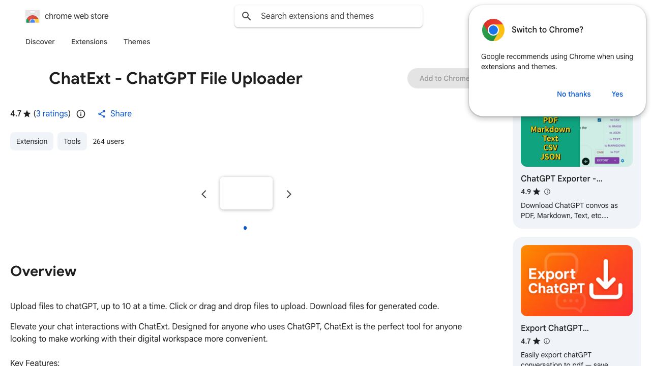 ChatExt 网站截图