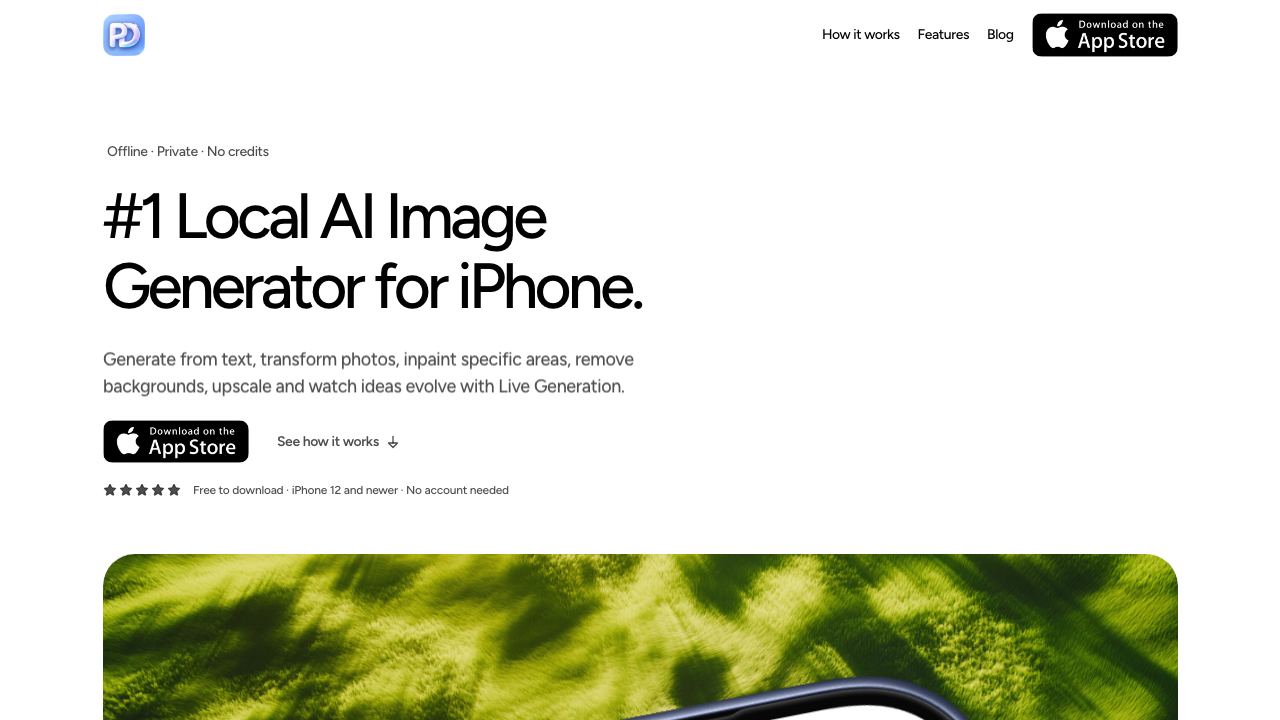 PhoneDiffusion 网站截图