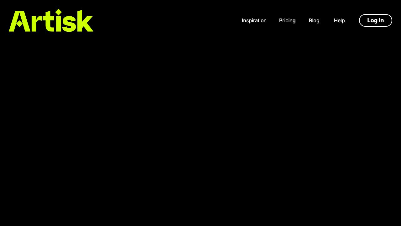Artisk AI 网站截图