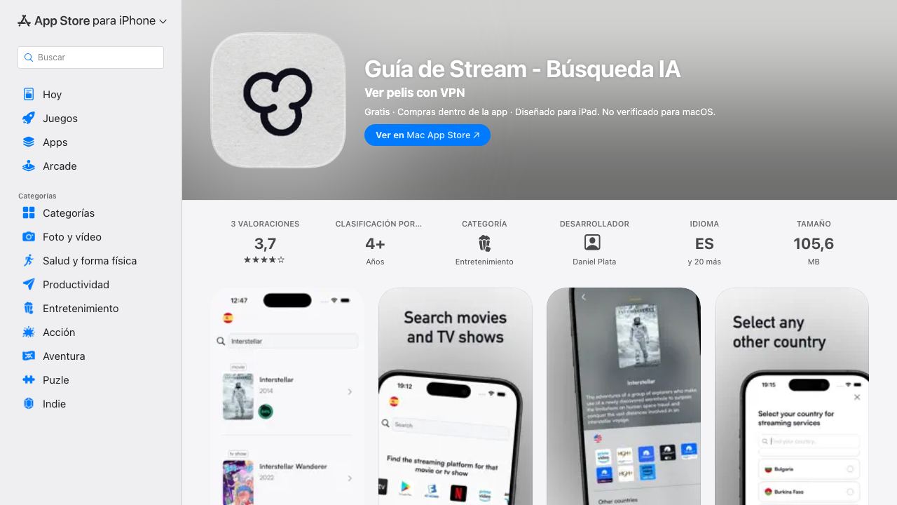 Stream Guide - AI search 网站截图