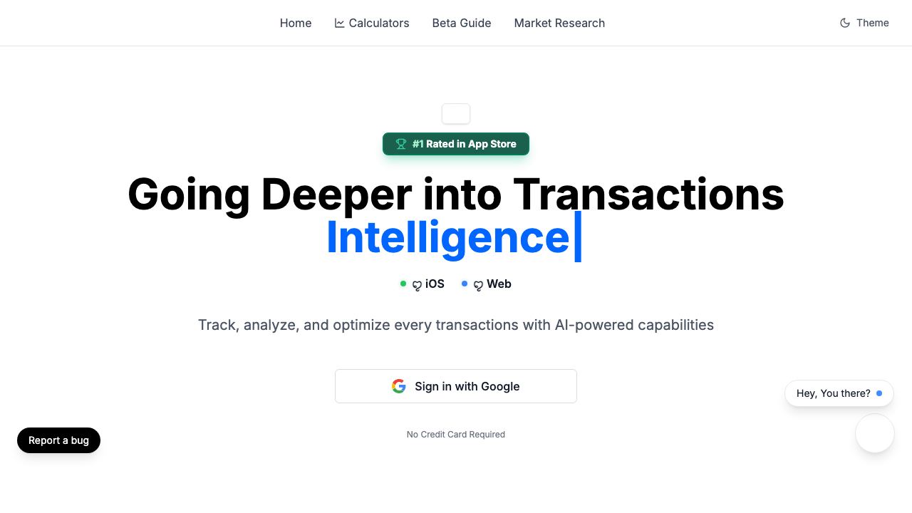 Amigo AI Expense Manager 网站截图