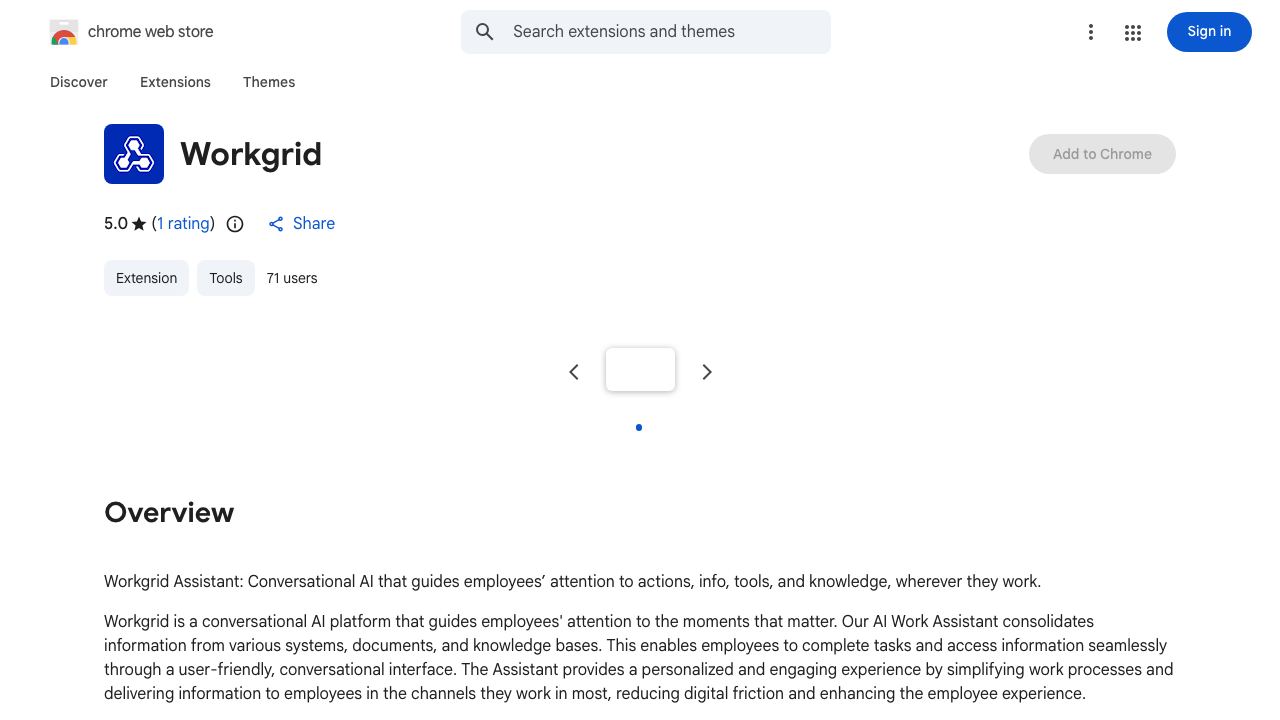 Workgrid 网站截图