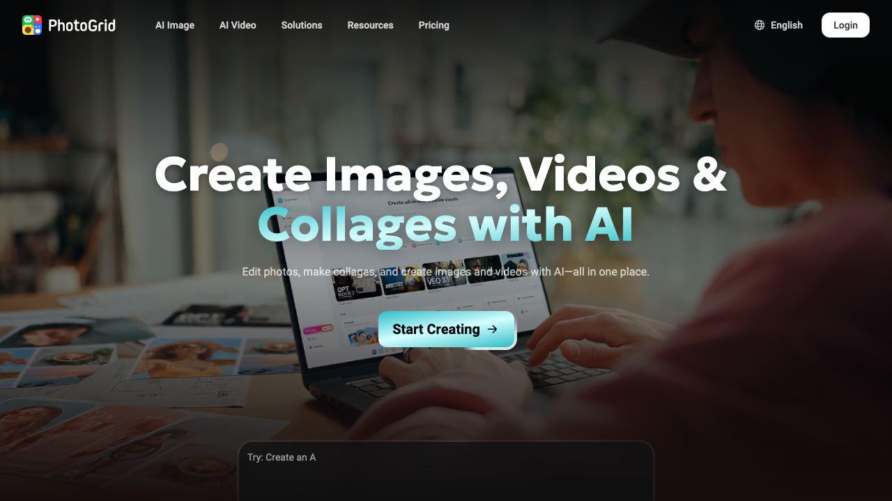PhotoGrid | Collage Maker 网站截图