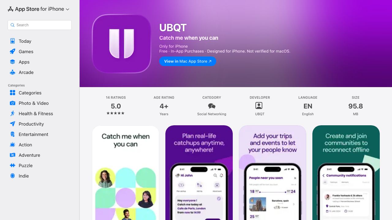 UBQT 网站截图