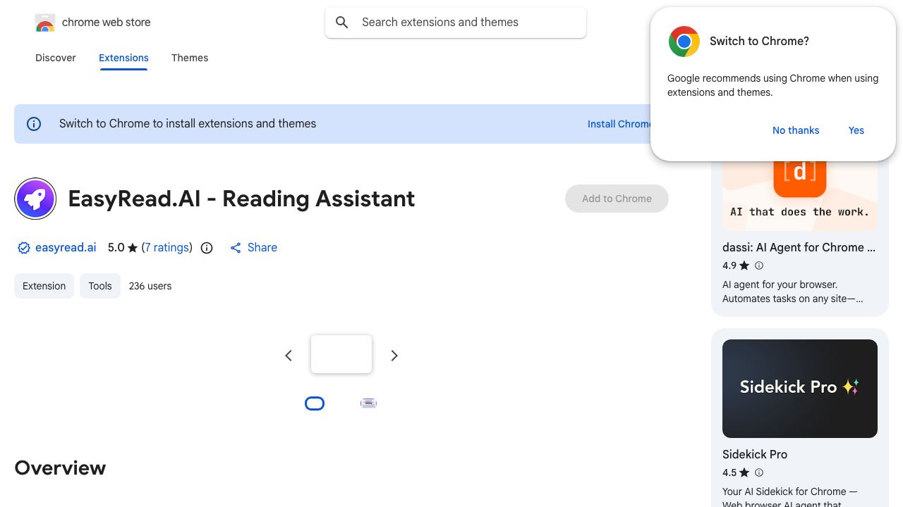 EasyRead.AI - Reading Assistant 网站截图