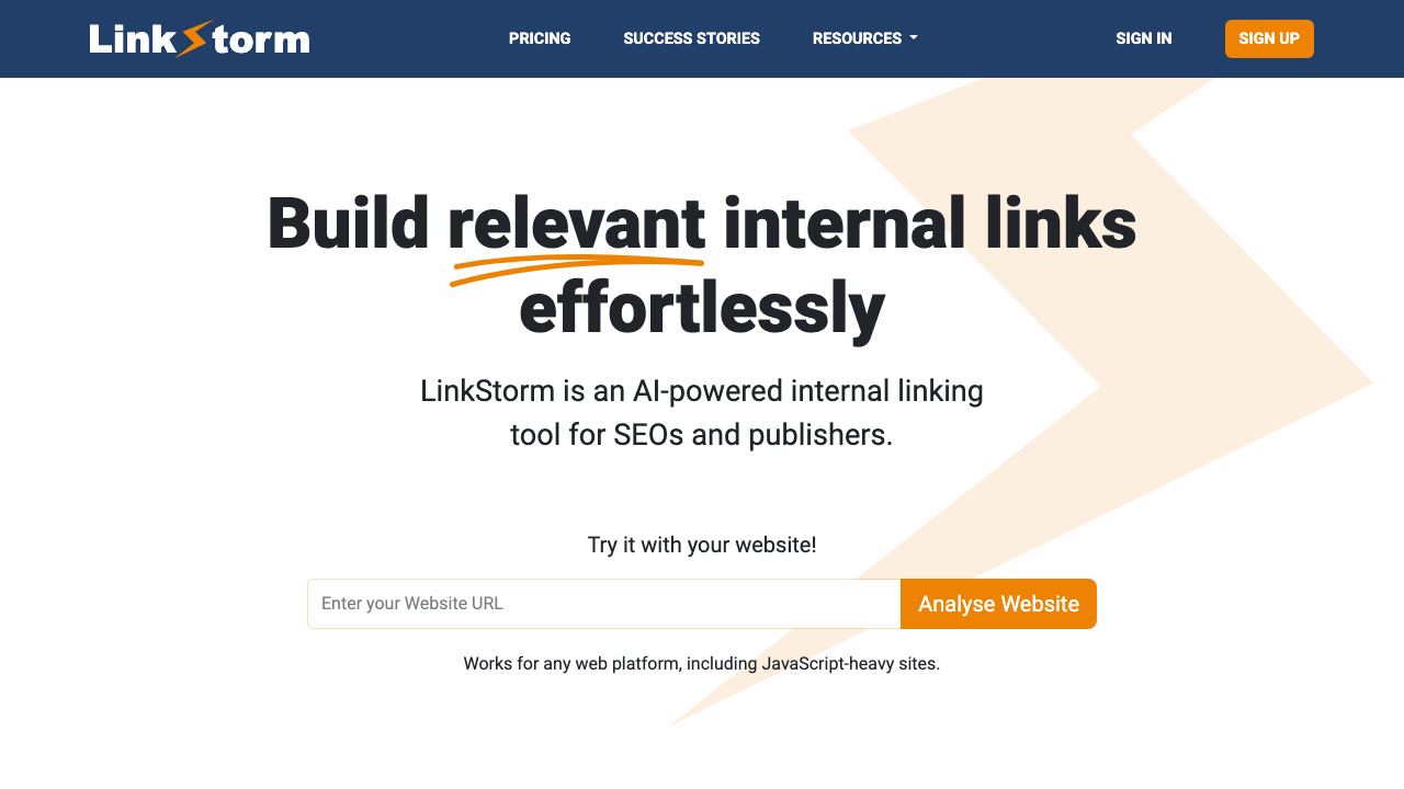LinkStorm 网站截图