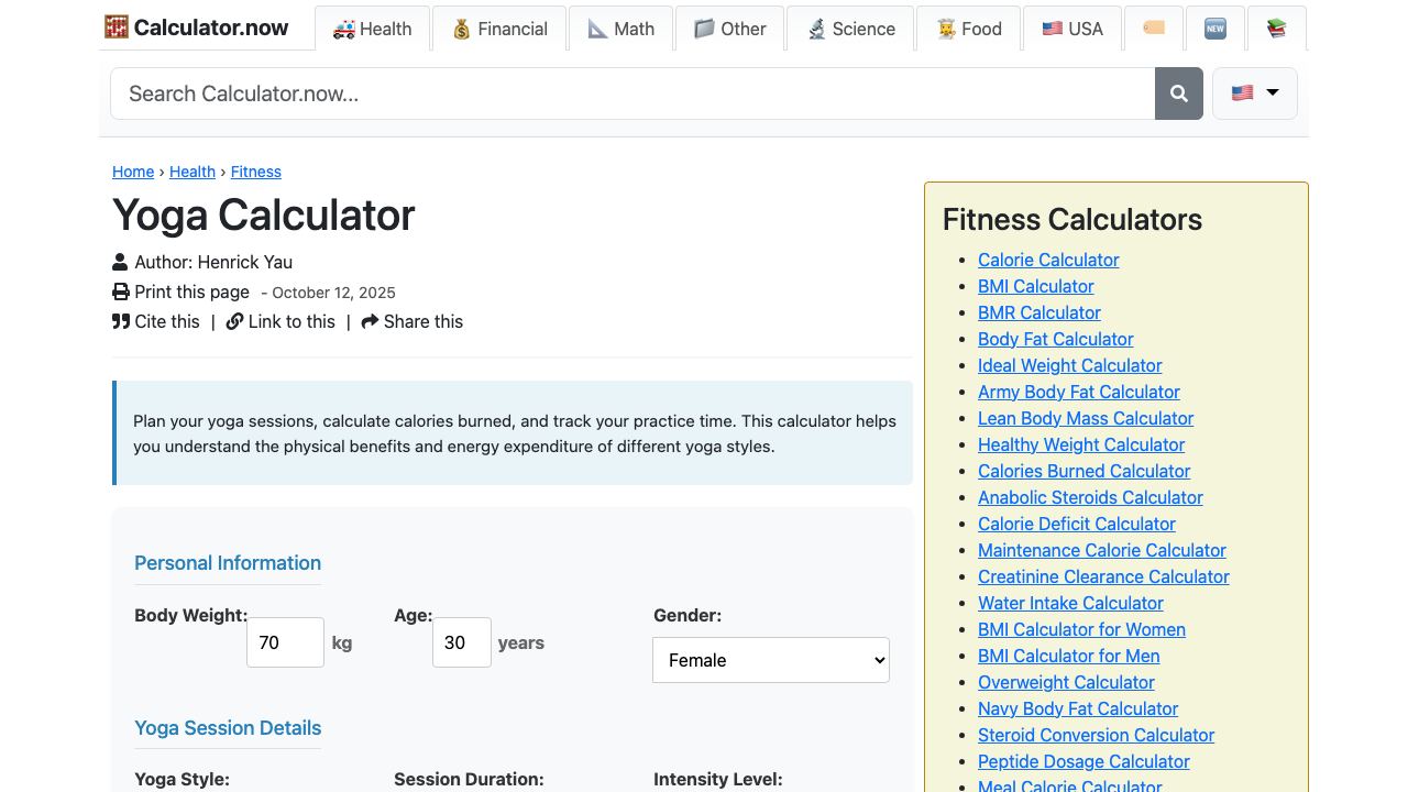 My Yogi website screenshot