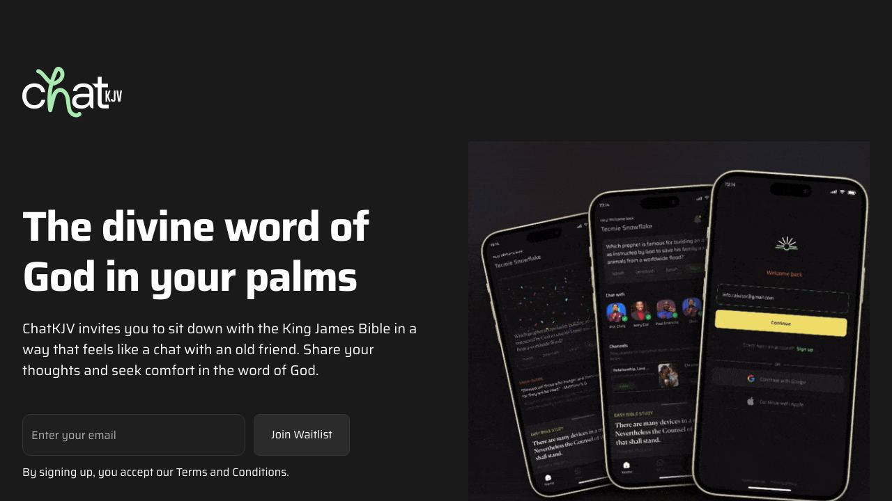 ChatKJV website screenshot