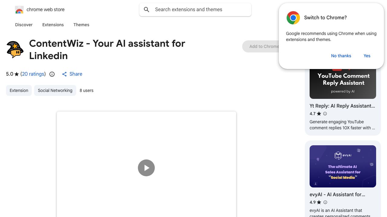 ContentWiz - Your AI assistant for Linkedin 网站截图