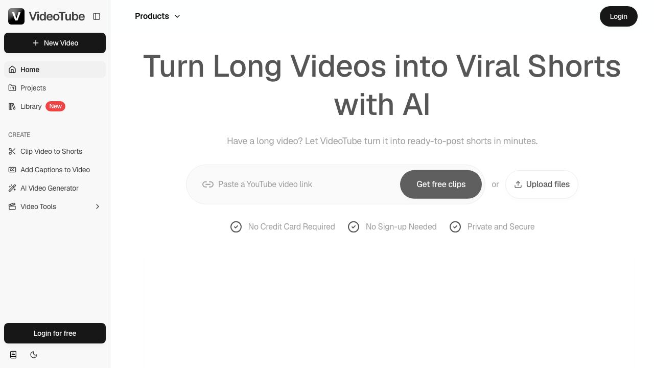 VideoTube 网站截图