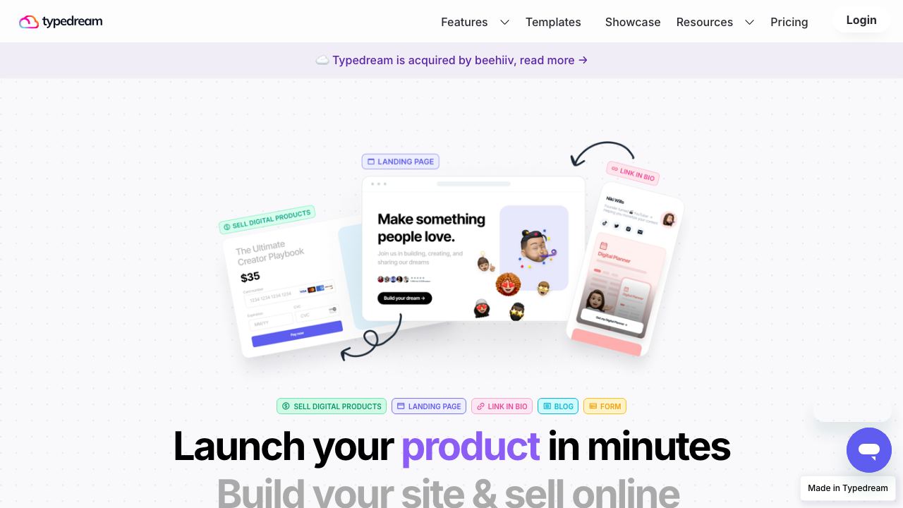 Typedream 网站截图