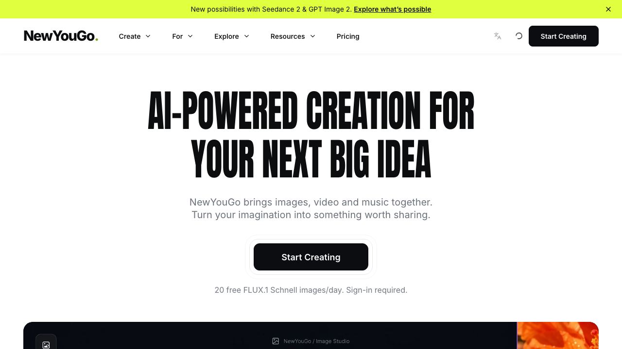 NewYouGo 网站截图