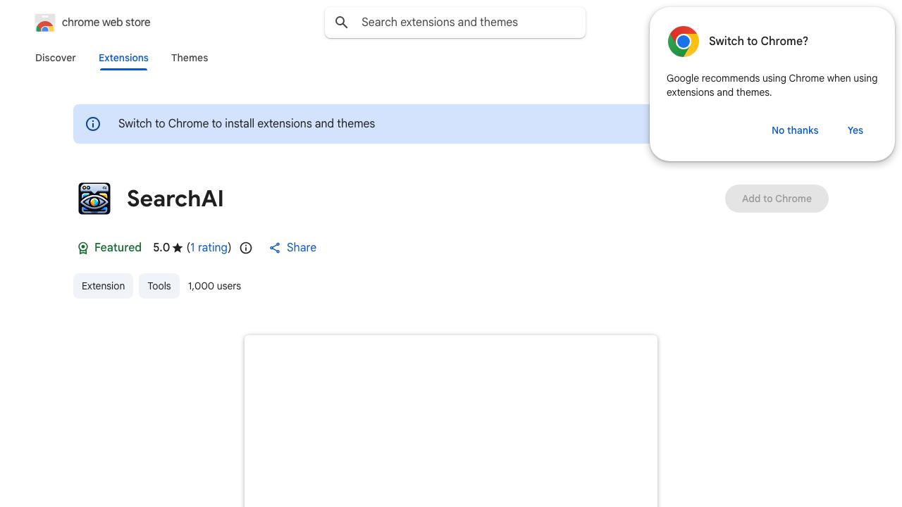 SearchAI 网站截图