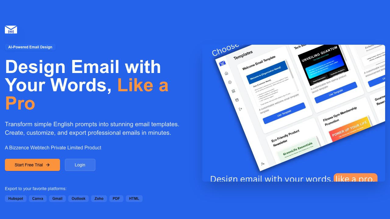 DesignMail Pro 网站截图