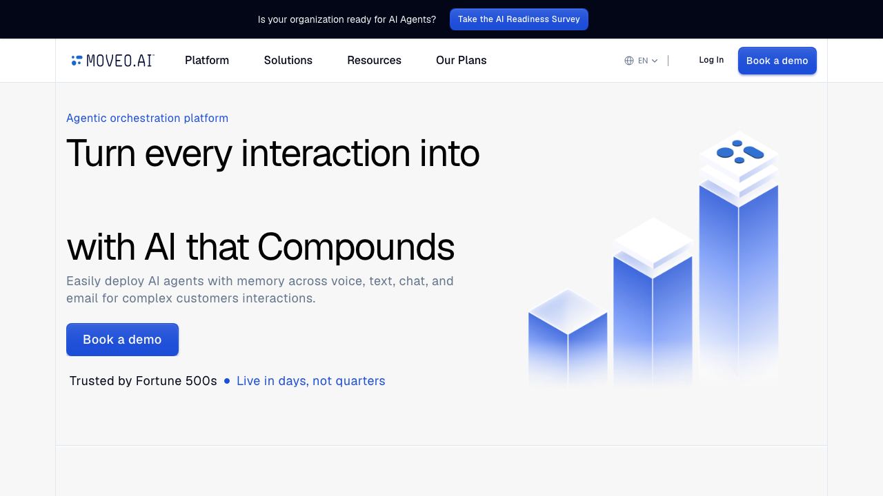 Môveo AI website screenshot