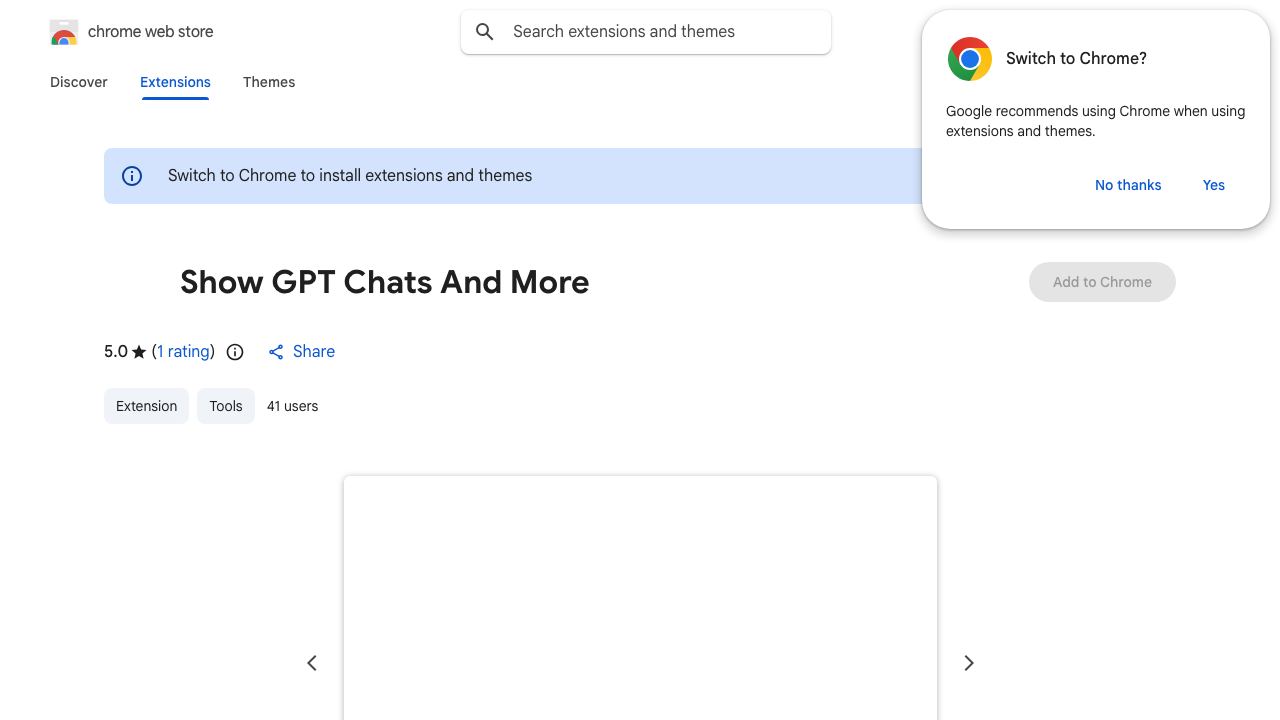 Show GPT Chats And More 网站截图