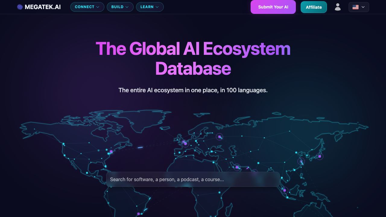 MEGATEK.AI 网站截图
