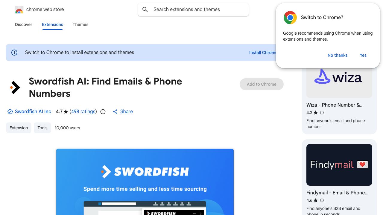 Find Emails + Cell Phone Numbers in Seconds 网站截图