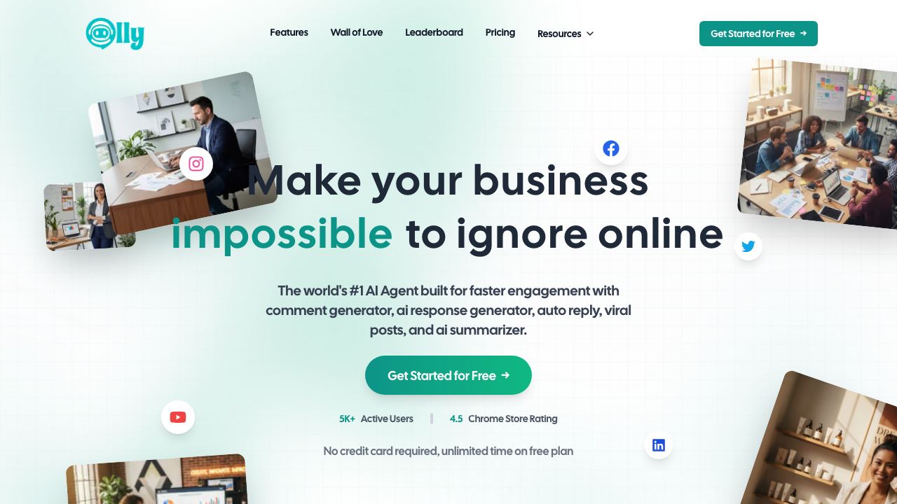 Olly 2.0 网站截图