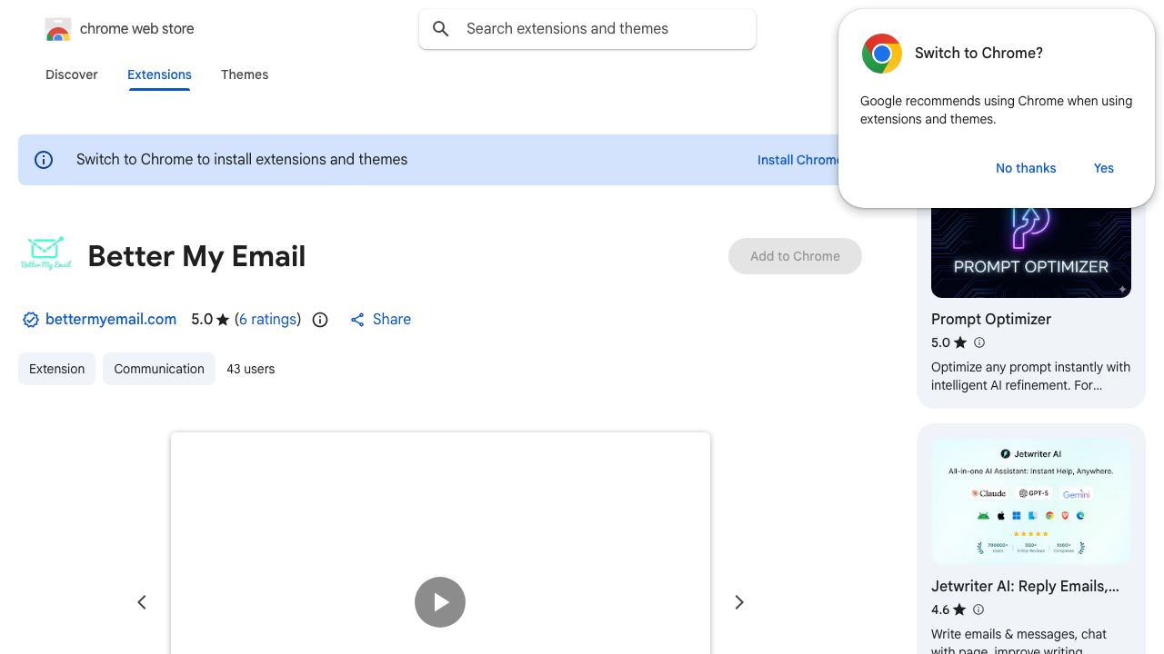 Better My Email Plugin 网站截图