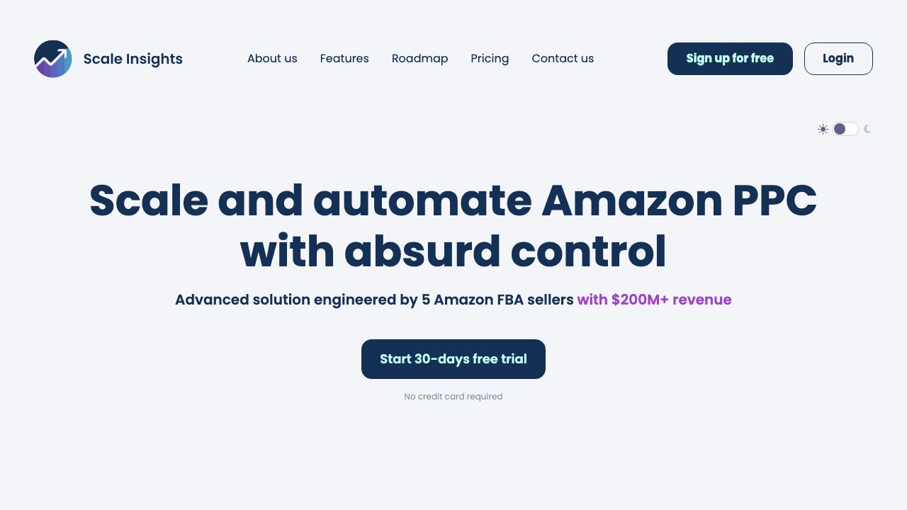 Scale Insights website screenshot