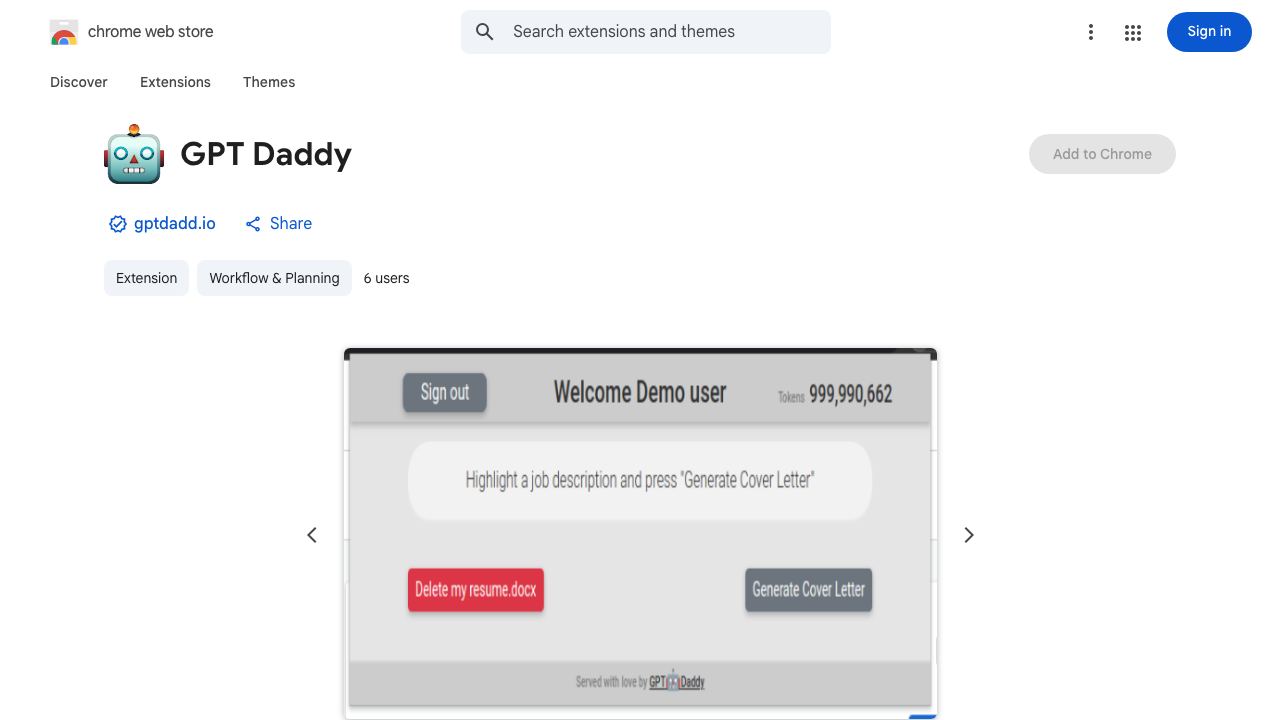 GPT Daddy 网站截图
