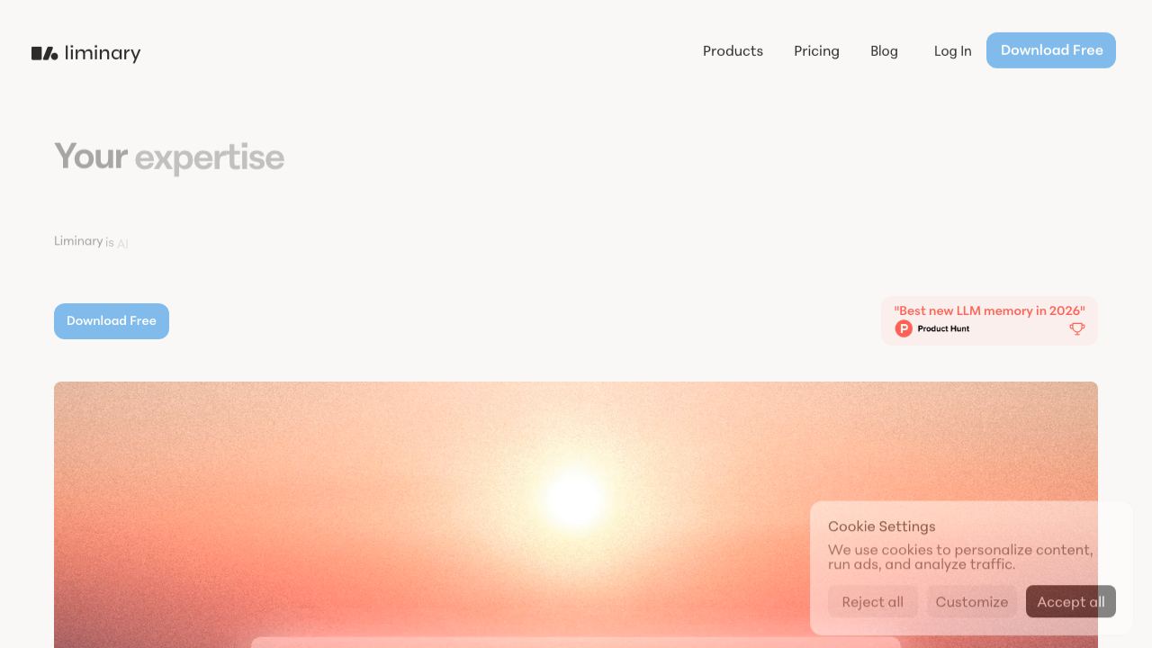 Liminary 网站截图