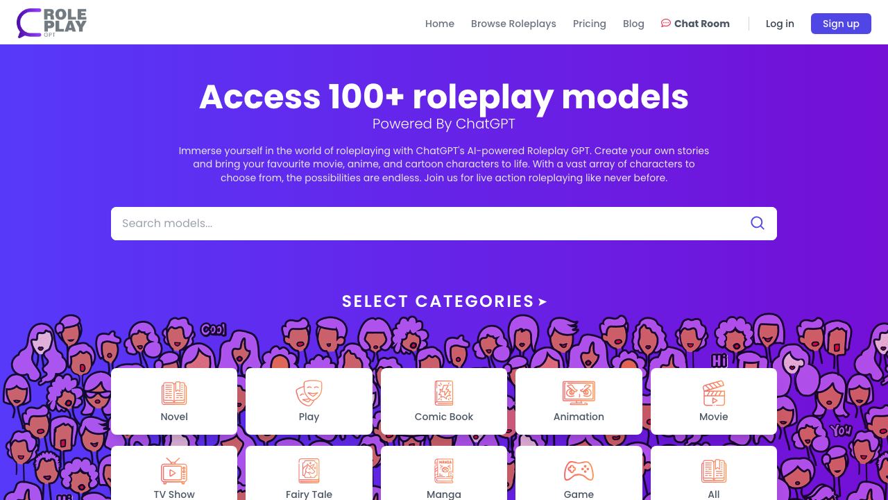 Roleplay GPT 网站截图