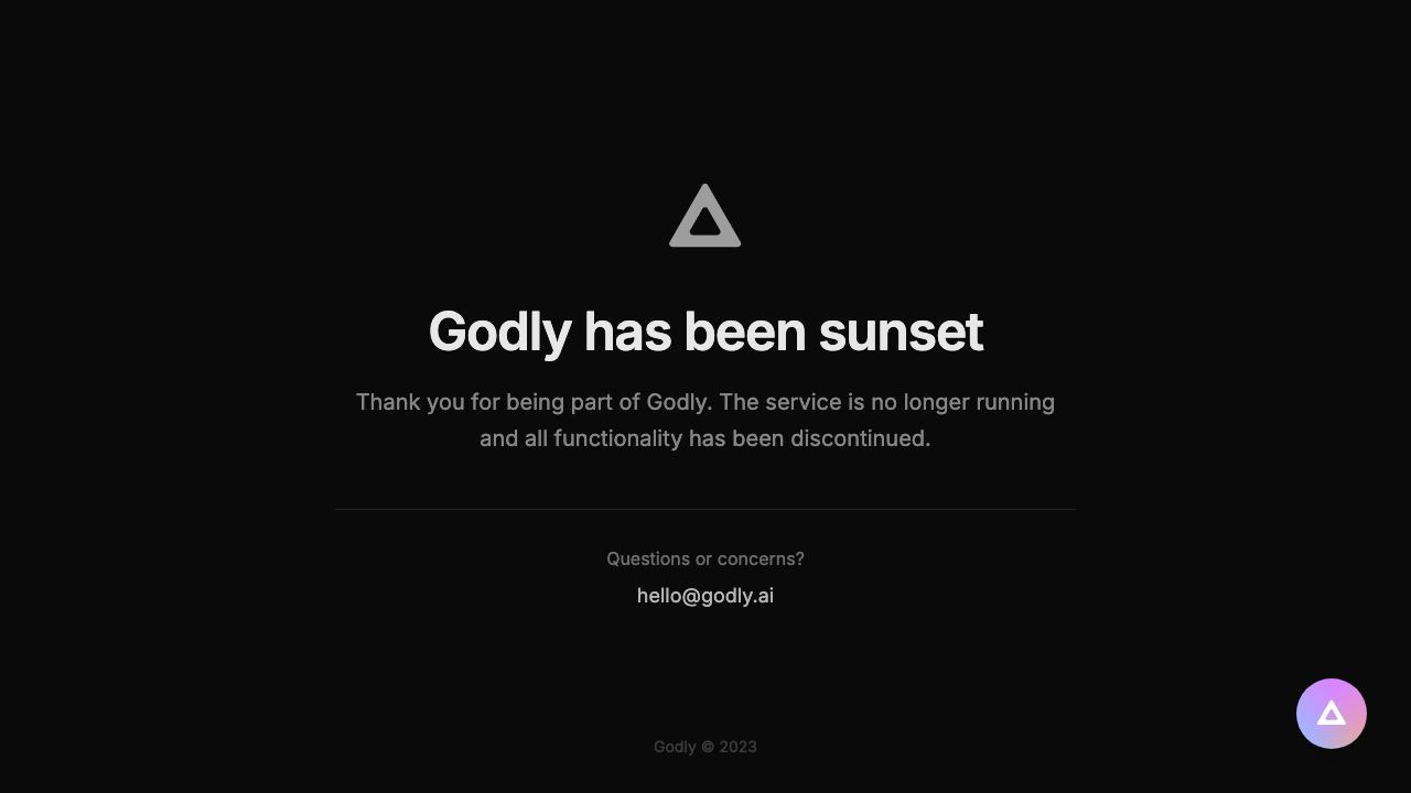 Godly 网站截图
