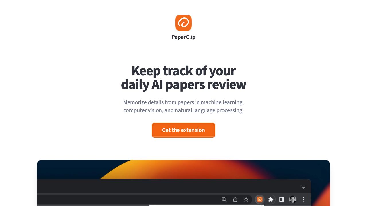 PaperClip website screenshot