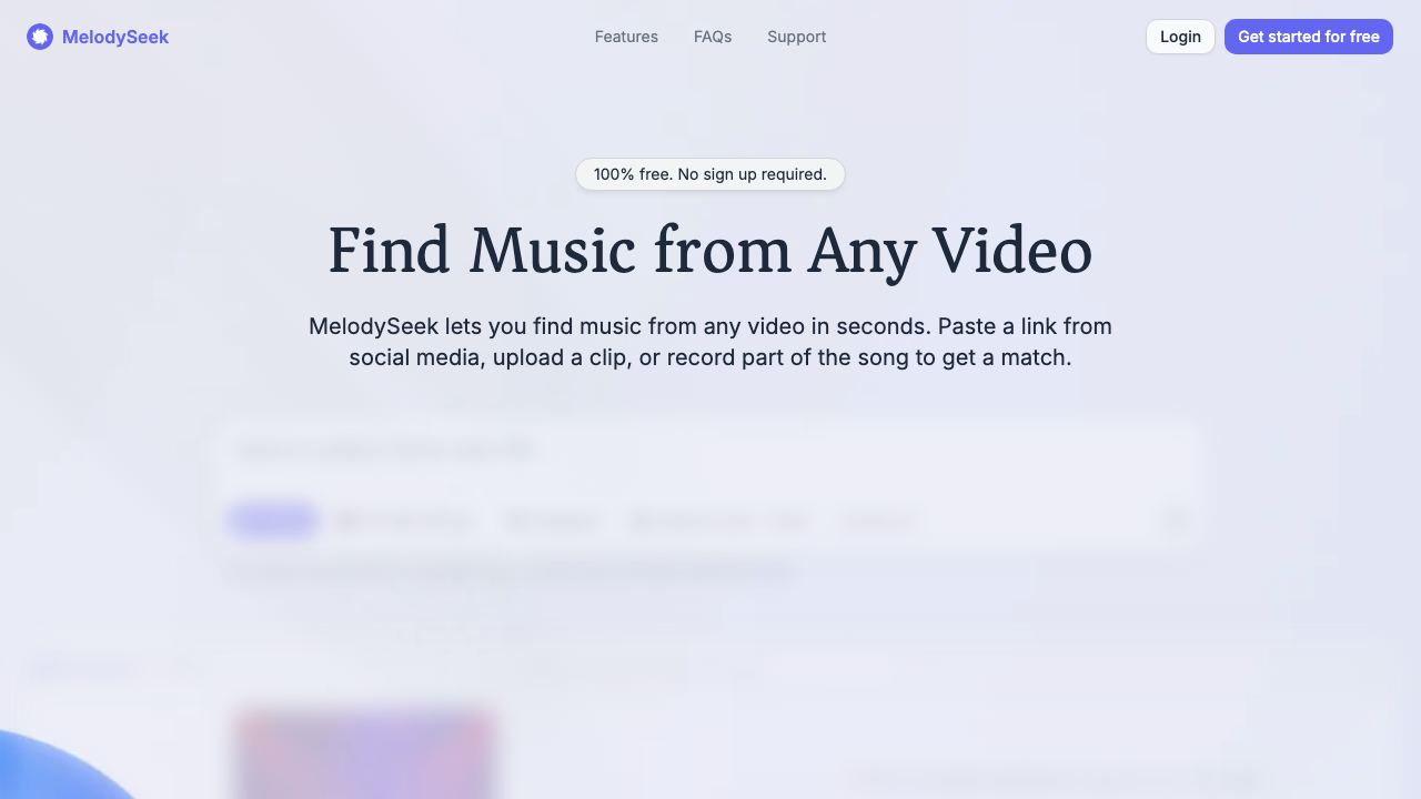 MelodySeek website screenshot