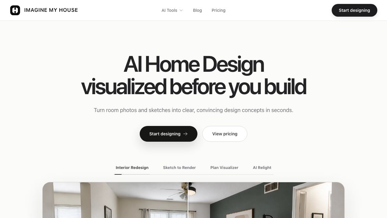ImagineMyHouse 网站截图